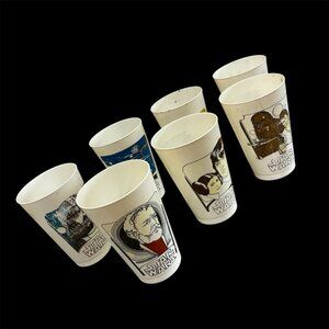 Vintage Star Wars 1970s Coca-Cola Coke Plastic Cups 7/11 Full Set of 6 Gift